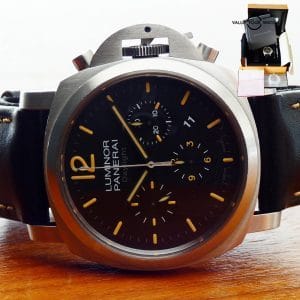 Panerai Luminor Chrono Daylight US Euro Ship Stallone Chronograph PAM00356 PAM356