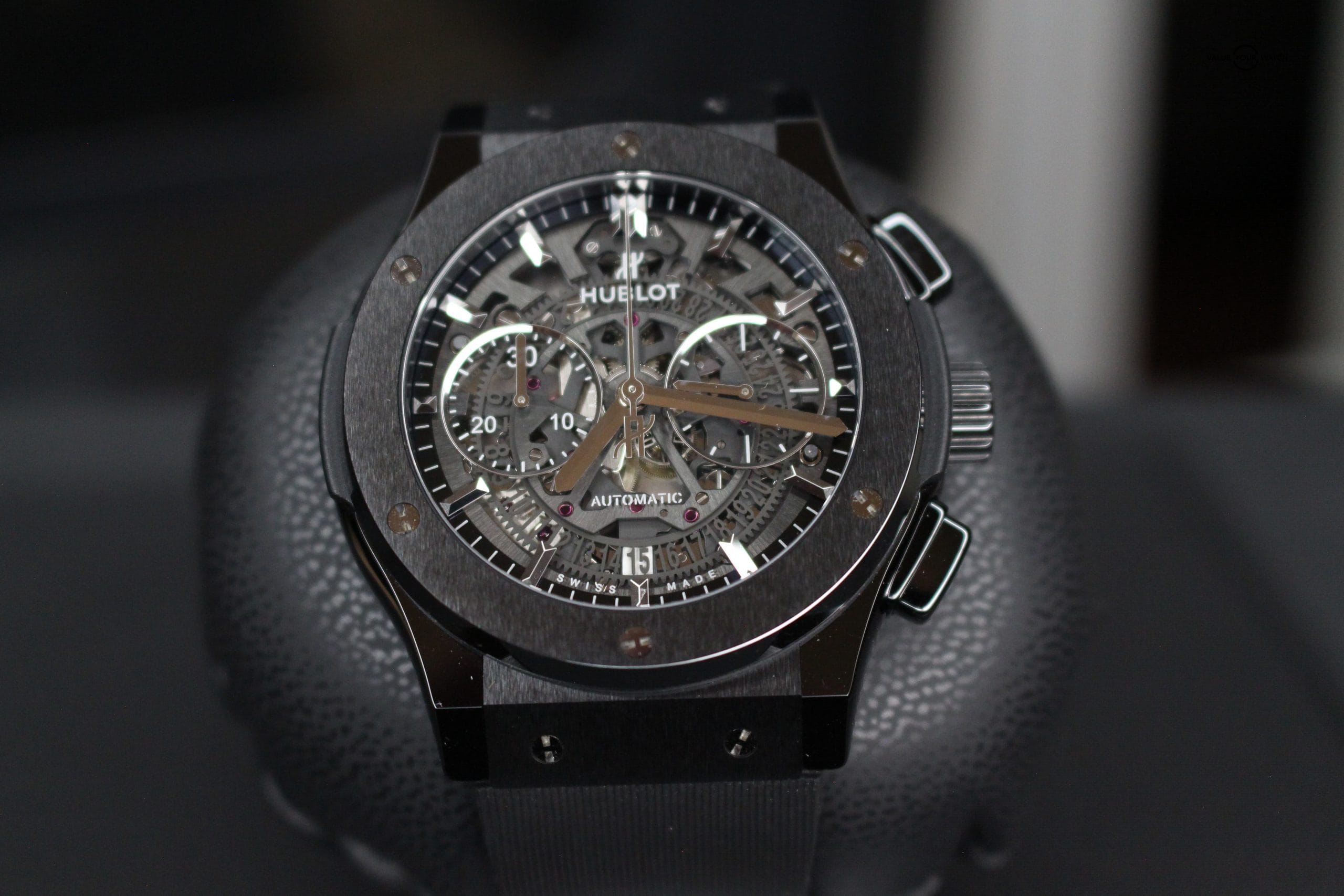 Hublot Big Bang 301.SM.1770.RX 44MM Black Dial With Leather Bracelet - OMI  Jewelry