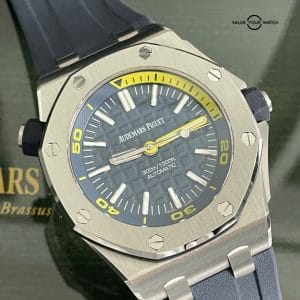 Audemars Piguet Royal Oak Offshore Diver 42mm Blue Yellow - 2019 Full Set Under Warranty!