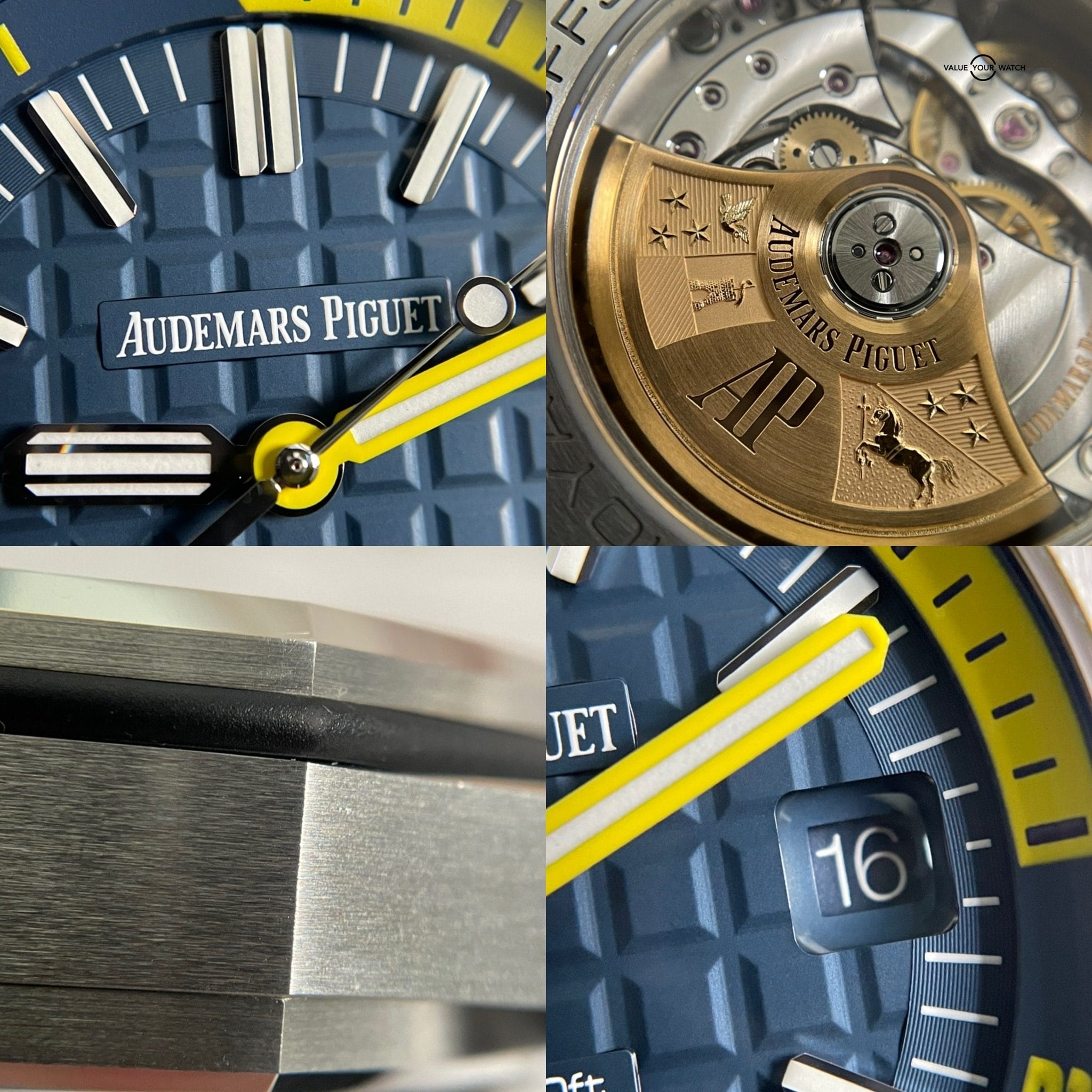 Audemars Piguet Royal Oak Offshore Diver 42mm Blue Yellow - 2019 Full Set Under Warranty! - Image 8