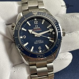 Omega Seamaster Planet Ocean 600M Blue Titanium 45.5mm – 232.90.46.21.03.001 – Box & Papers + Extra Strap!