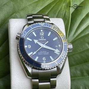 OMEGA Seamaster Planet Ocean 600m Blue Dial Stainless Watch on Bracelet 42mm