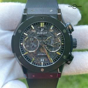 Hublot Classic Fusion Aerofusion Black Magic Skeleton Dial 45mm Ceramic 525.CM.1070.RX
