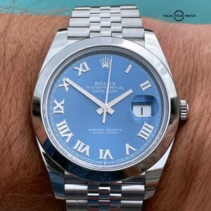 Rolex Oyster Perpetual OP 41mm Blue Roman Dial 126300