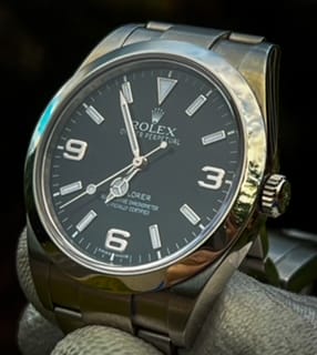 Rolex Explorer I 214270 39mm Mk1 dial. RSC serviced. Full set. - Image 6