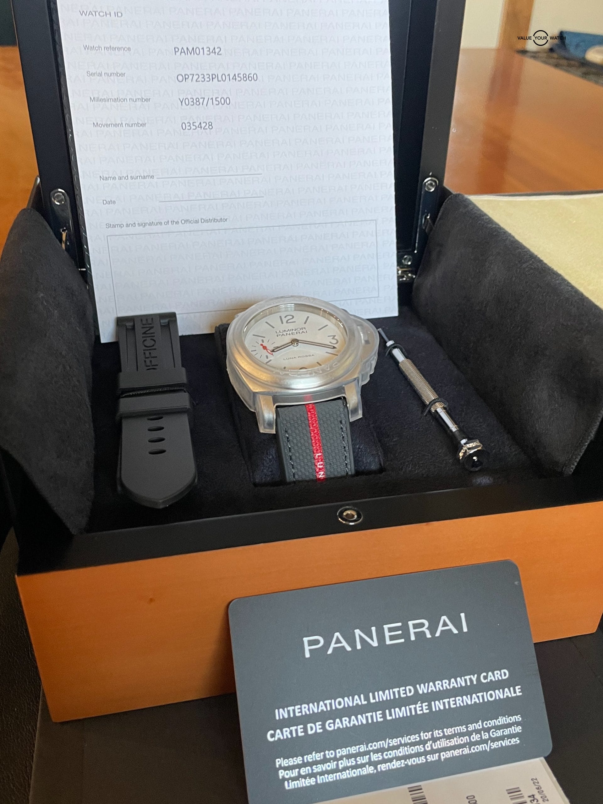 Limited Edition Panerai PAM 01342 Luna Rossa Value Your Watch