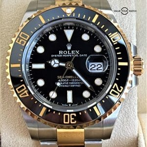 Rolex Sea-Dweller 126603 43mm 18K Two Tone Yellow Gold Black Dial BOXES/PAPERS!
