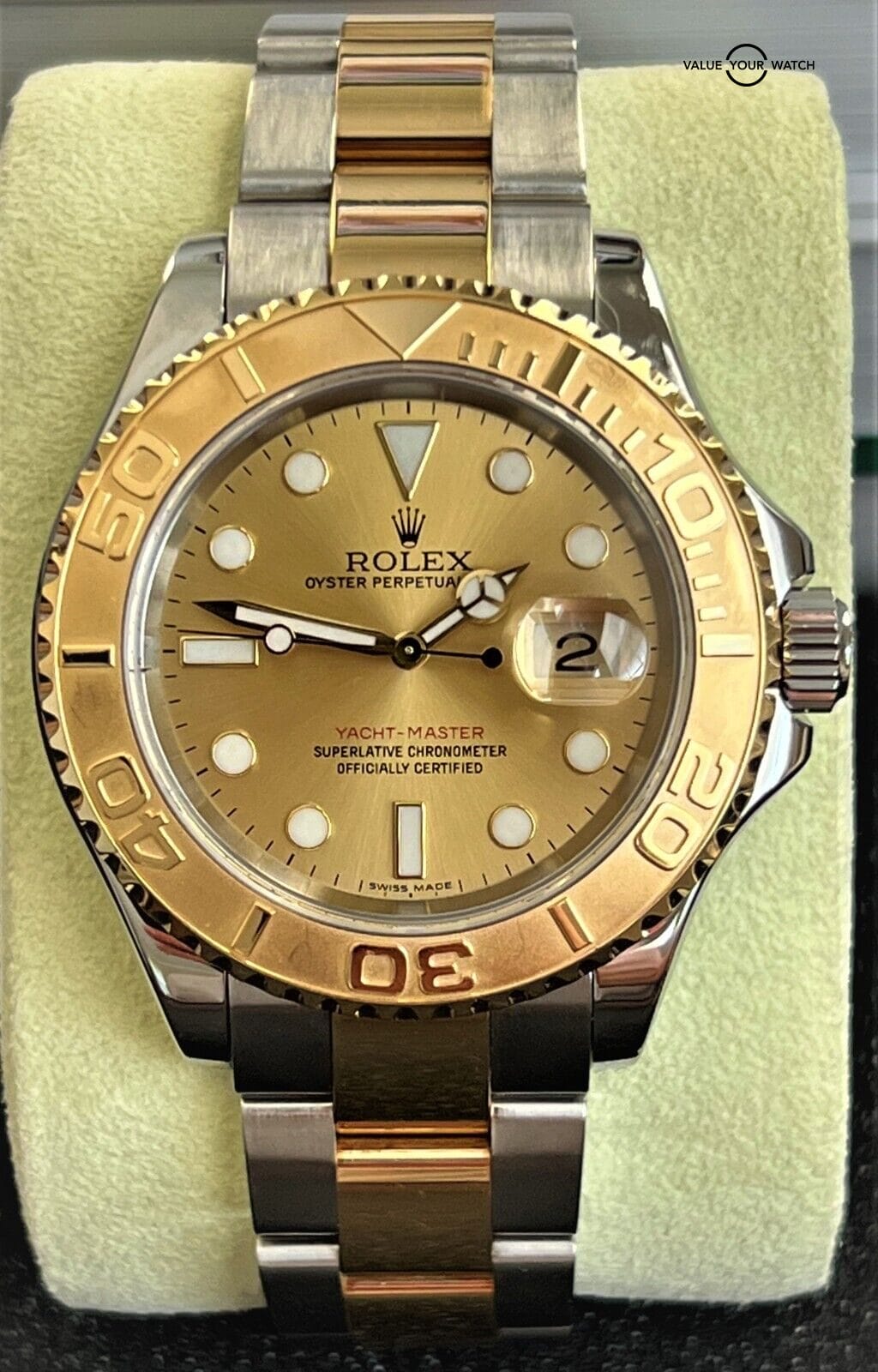 Rolex Steel and Yellow Gold Yacht-Master 40 Watch - Blue Dial - 16623 – Mac  Time Chicago