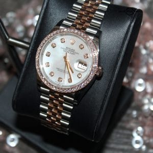 Rolex Lady-Datejust 36 Mother of Pearl 18k Everose Gold &amp; Diamonds BNWT 2022