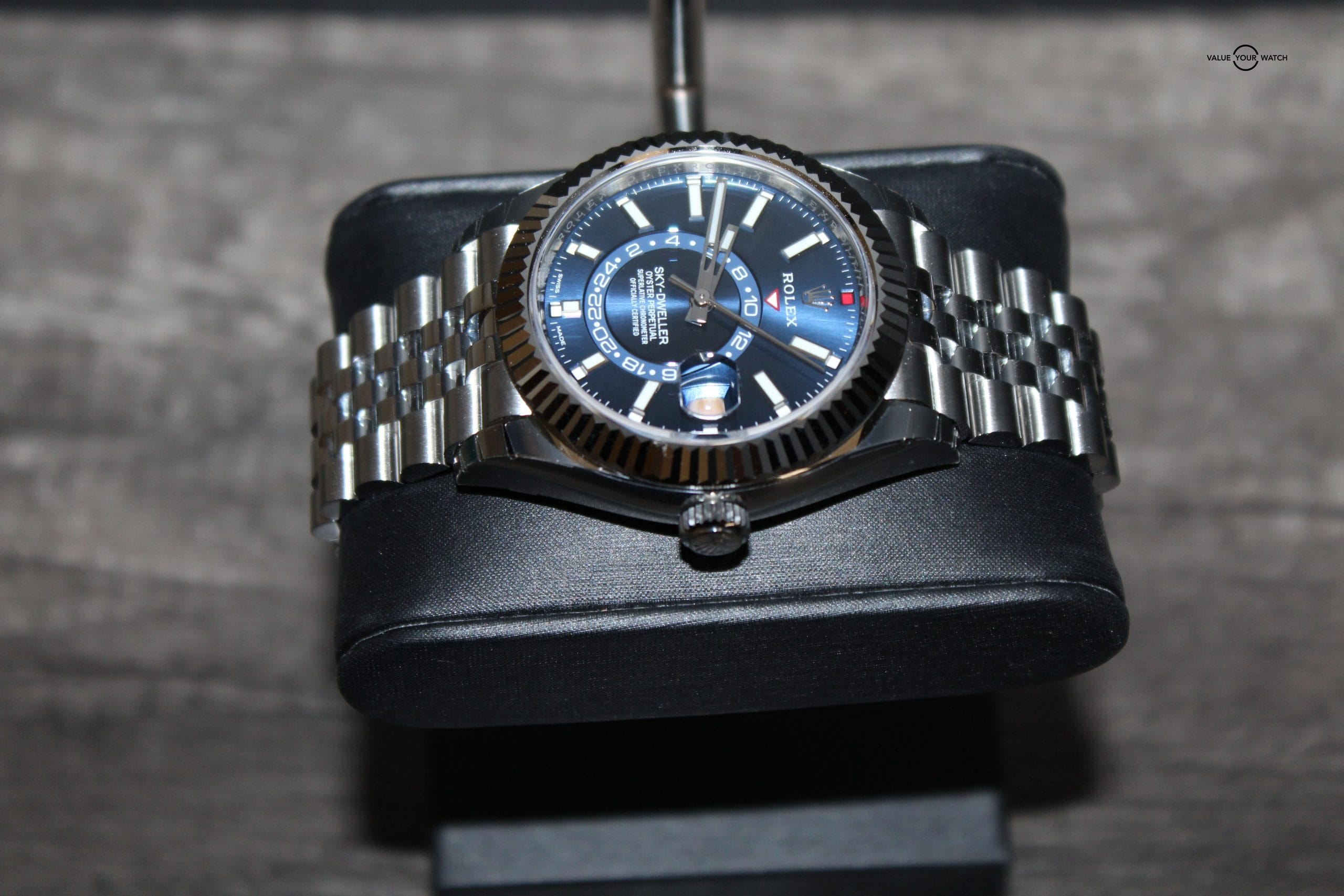 Rolex Sky-Dweller Blue Dial 42MM 18K White Gold Jubilee Bracelet BNIB 2022 - Image 3