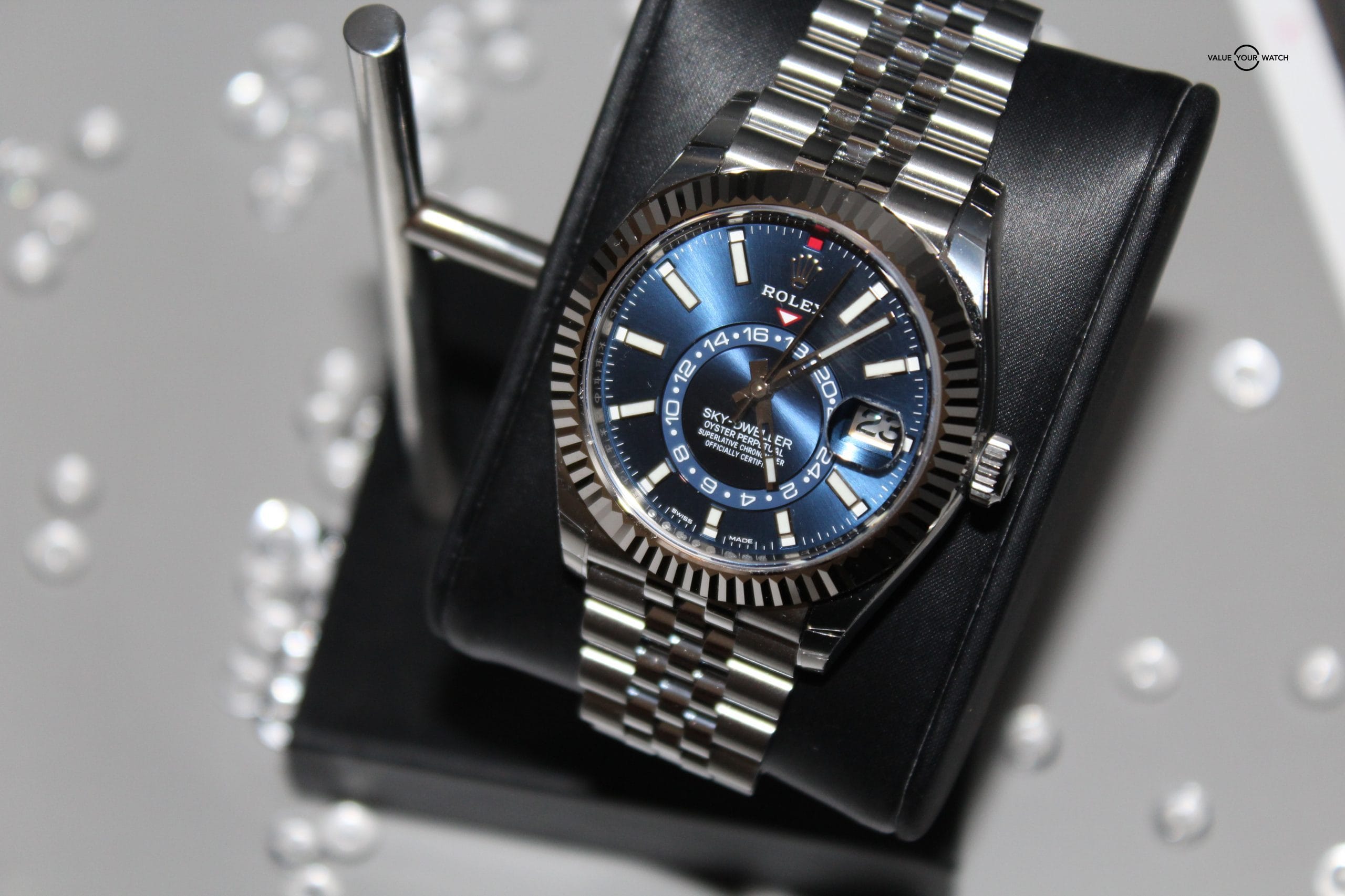 Rolex Sky-Dweller Blue Dial 42MM 18K White Gold Jubilee Bracelet BNIB 2022 - Image 6