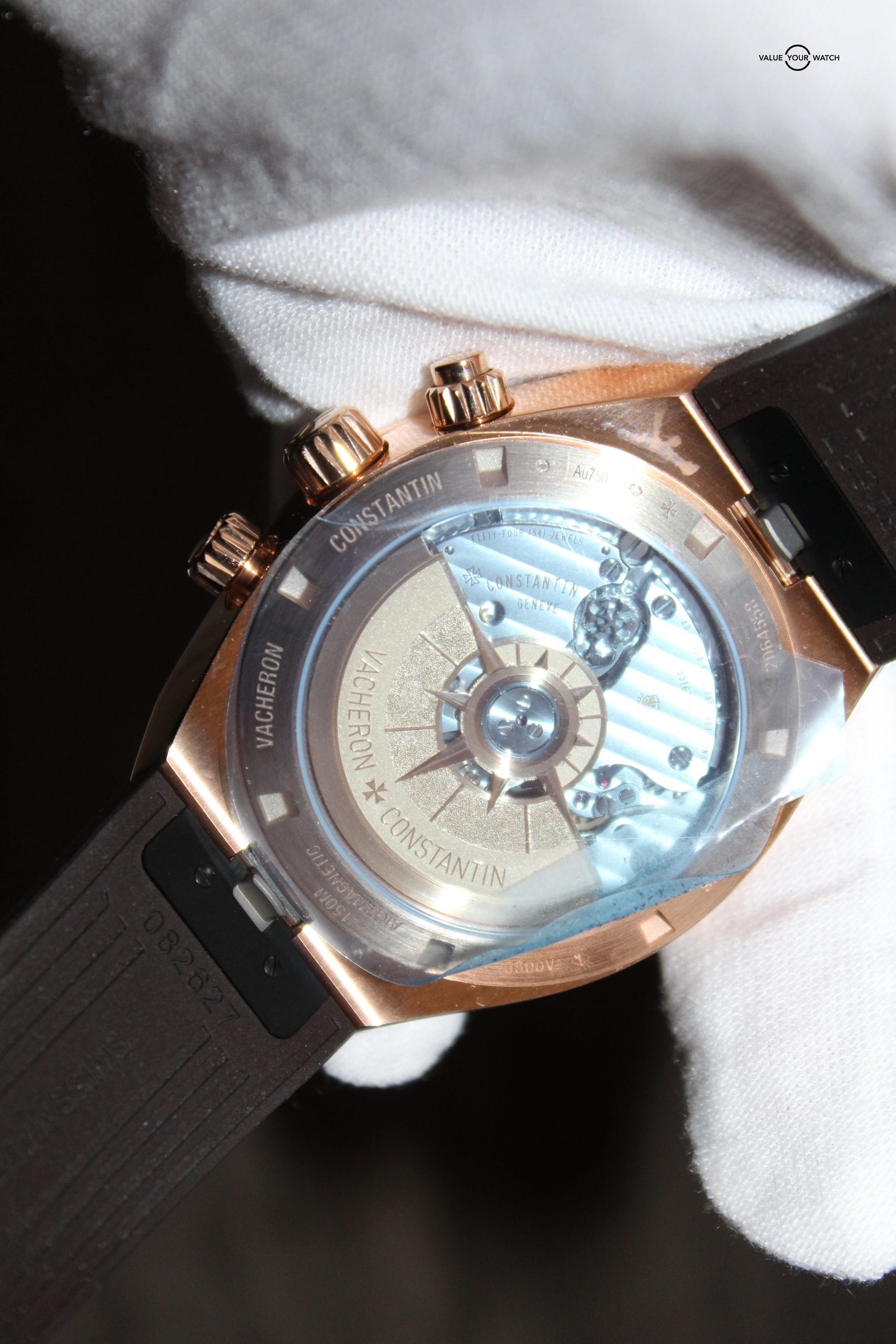 Vacheron Constantin Overseas Chronograph 18K Rose Gold 22K Caseback BNIB 2022 - Image 4