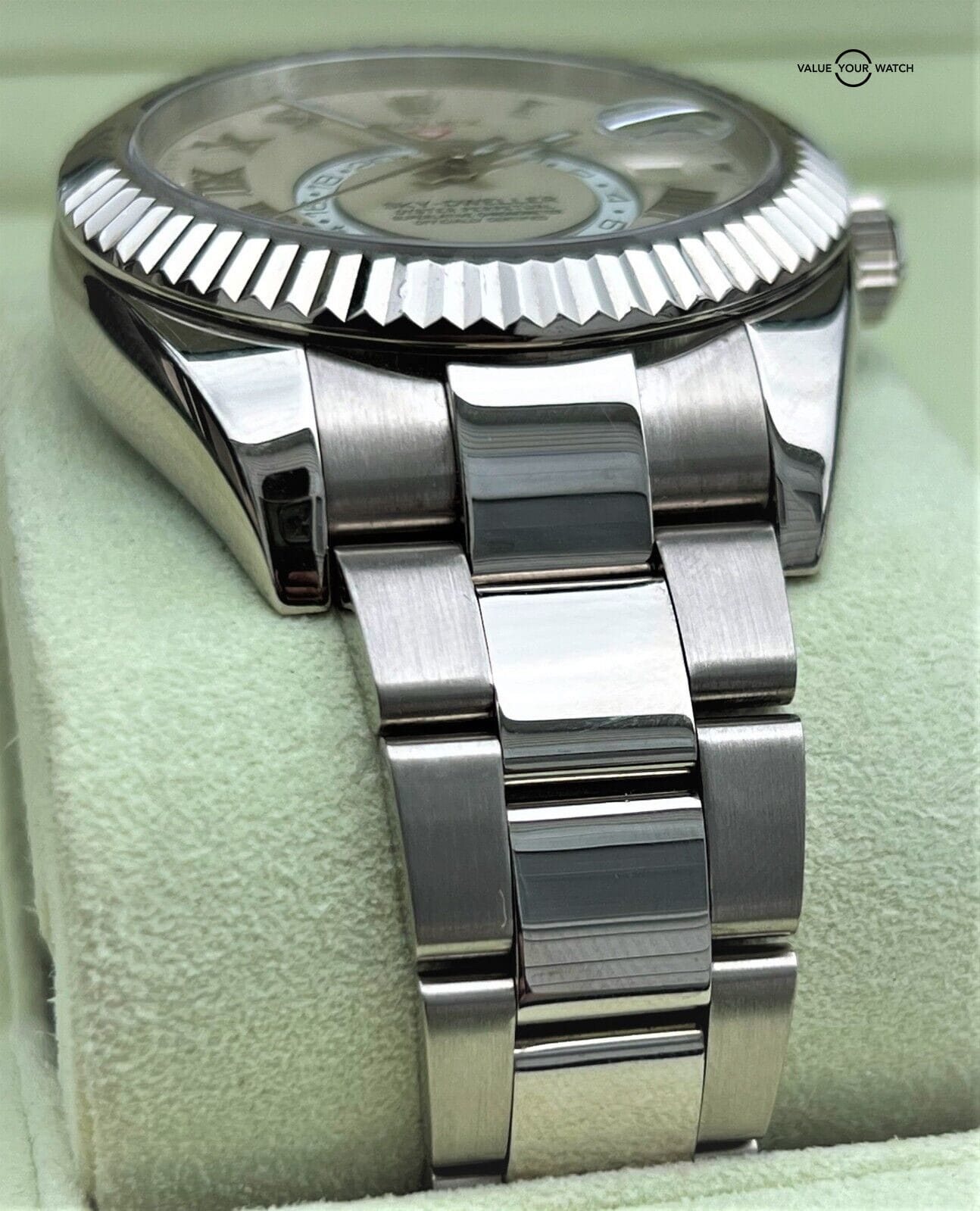 Rolex Sky-Dweller 18K White Gold Ivory Roman 326939 BOXES/PAPERS/SERVICED! - Image 7