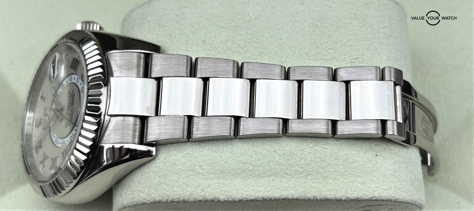 Rolex Sky-Dweller 18K White Gold Ivory Roman 326939 BOXES/PAPERS/SERVICED! - Image 10