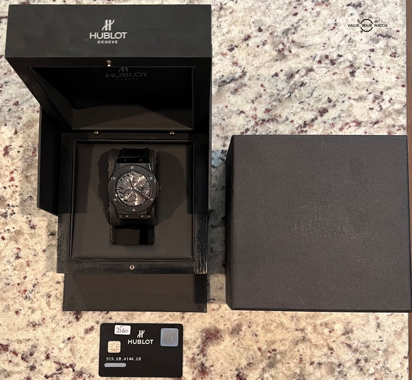 Hublot Classic Fusion Ultra Thin Black Skeleton Classico Hublot Classic Fusion Ultra Thin Black Skeleton Classico