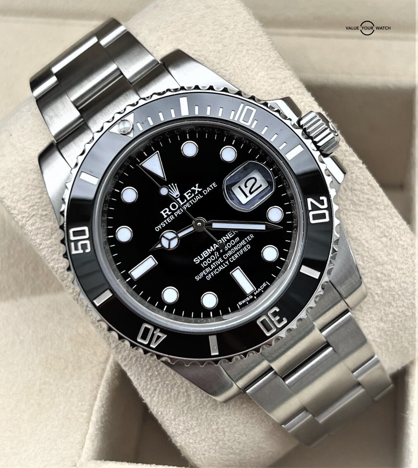 Submariner Date 116610 40mm Stainless Steel Black MINT! | Value Your Watch