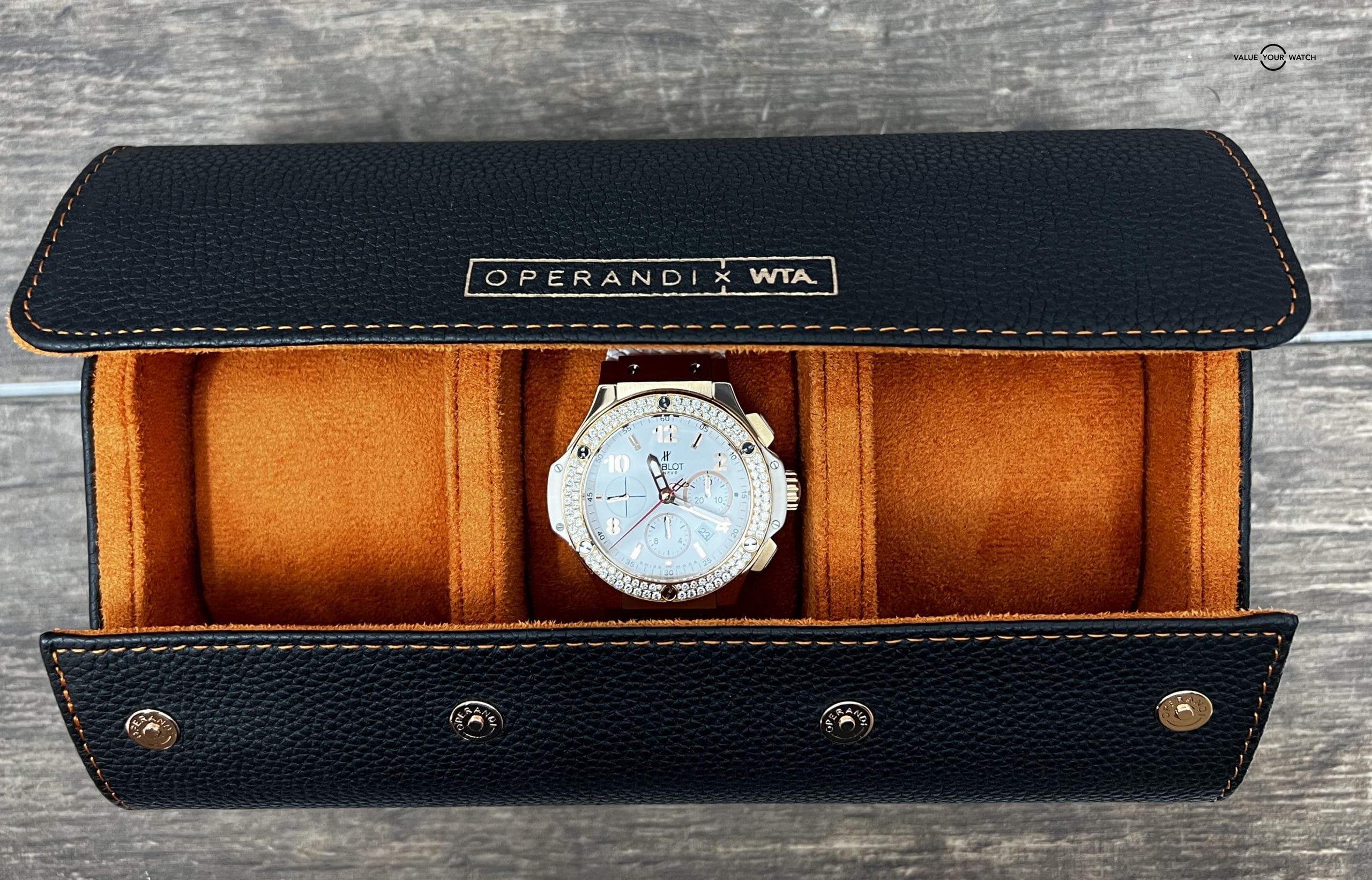 Hublot Big Bang Portocervo 18k Rose Gold Diamond White Dial 44MM $43K MSRP Rare - Image 10