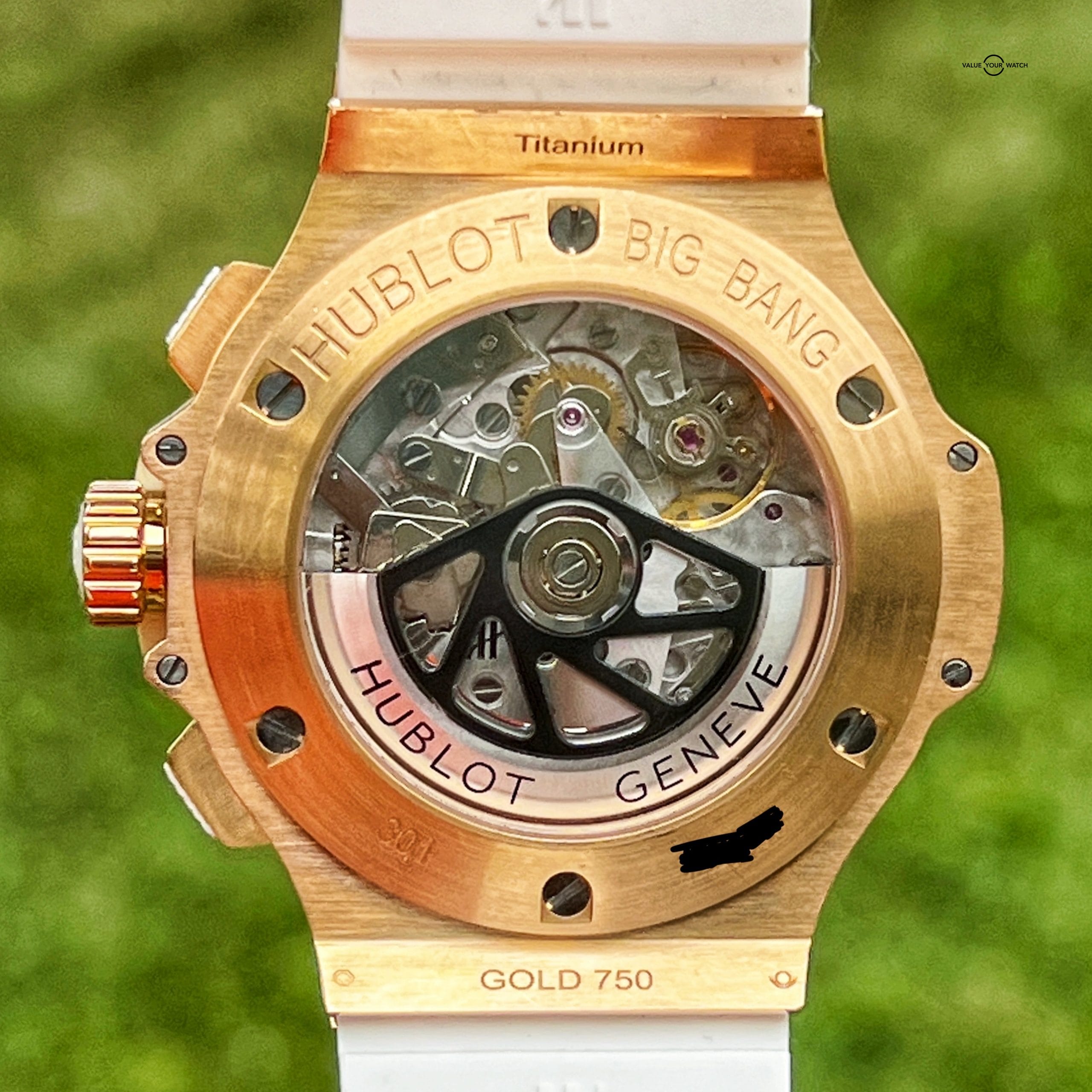 Hublot Big Bang Portocervo 18k Rose Gold Diamond White Dial 44MM $43K MSRP Rare - Image 9