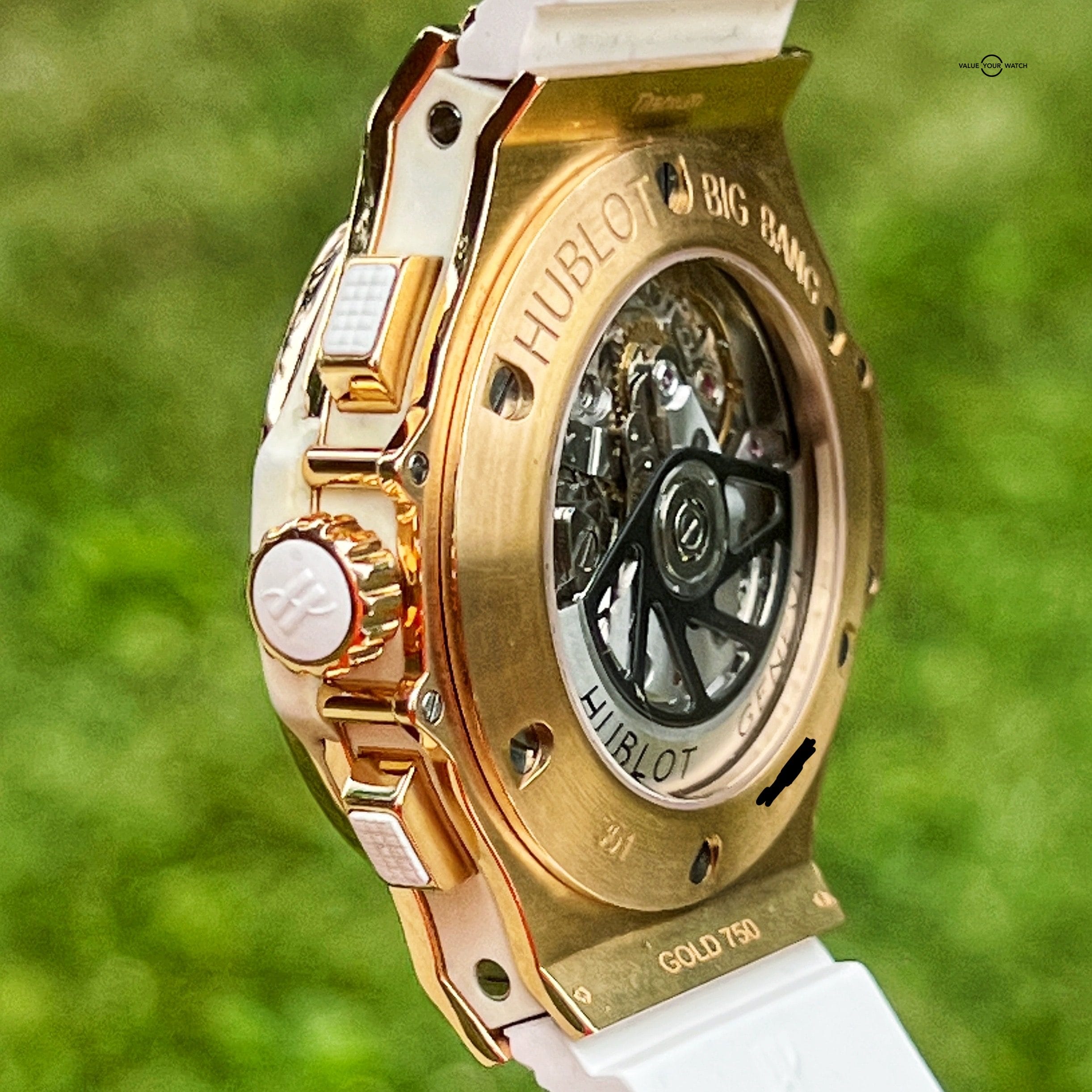 Hublot Big Bang Portocervo 18k Rose Gold Diamond White Dial 44MM $43K MSRP Rare - Image 8