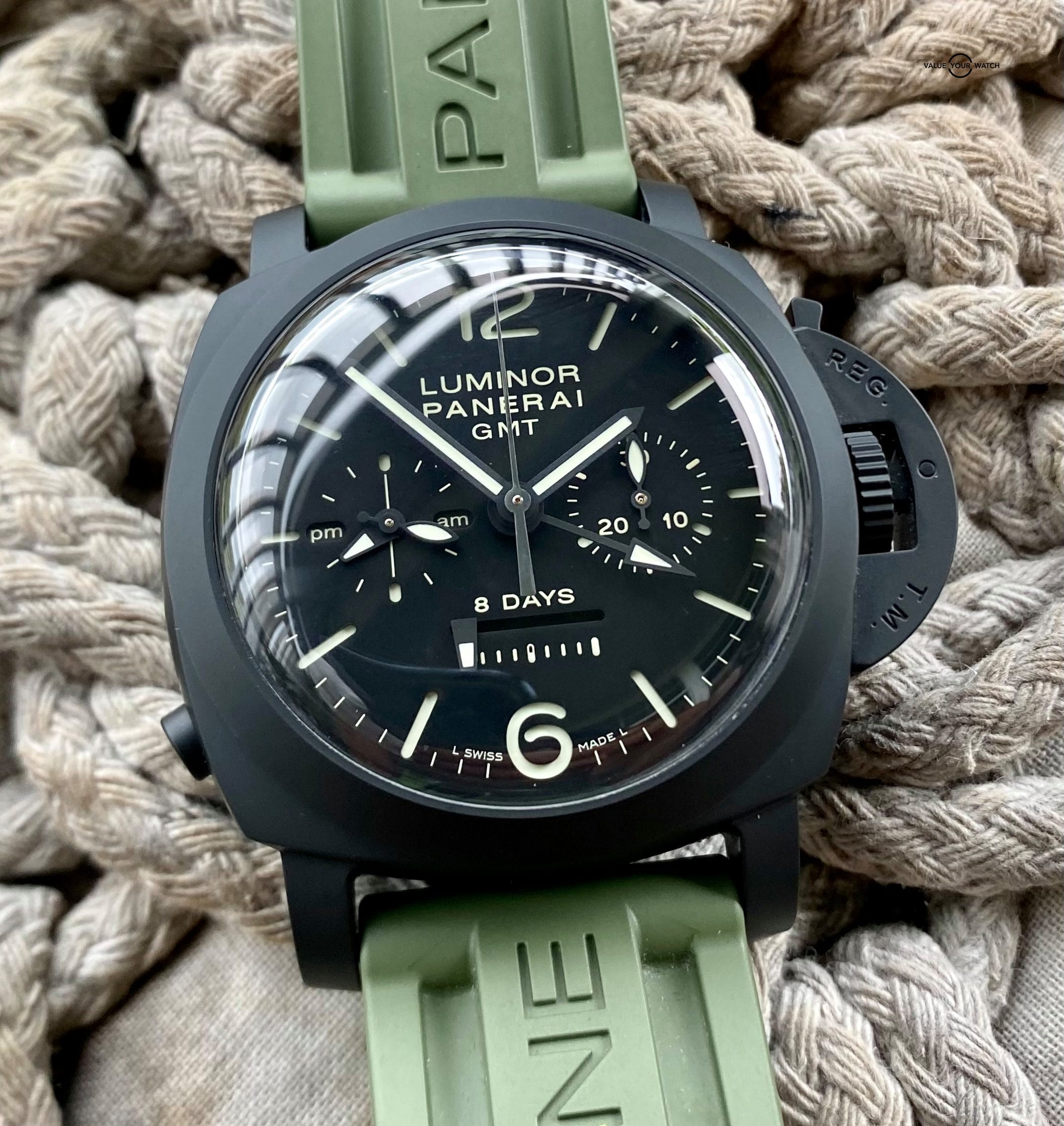 Panerai Luminor 1950 Chrono Monopulsante 8 Days GMT 44mm