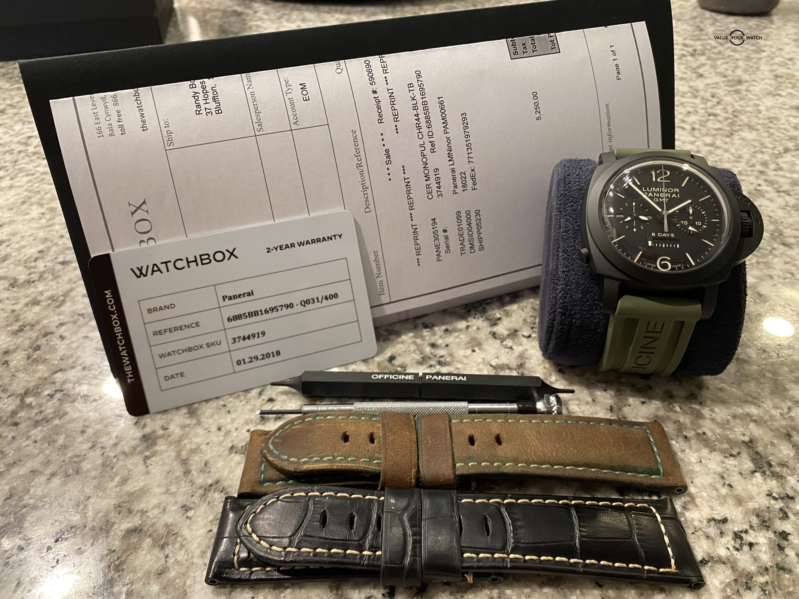 Panerai Luminor 1950 Chrono Monopulsante 8 Days GMT 44mm - Image 9