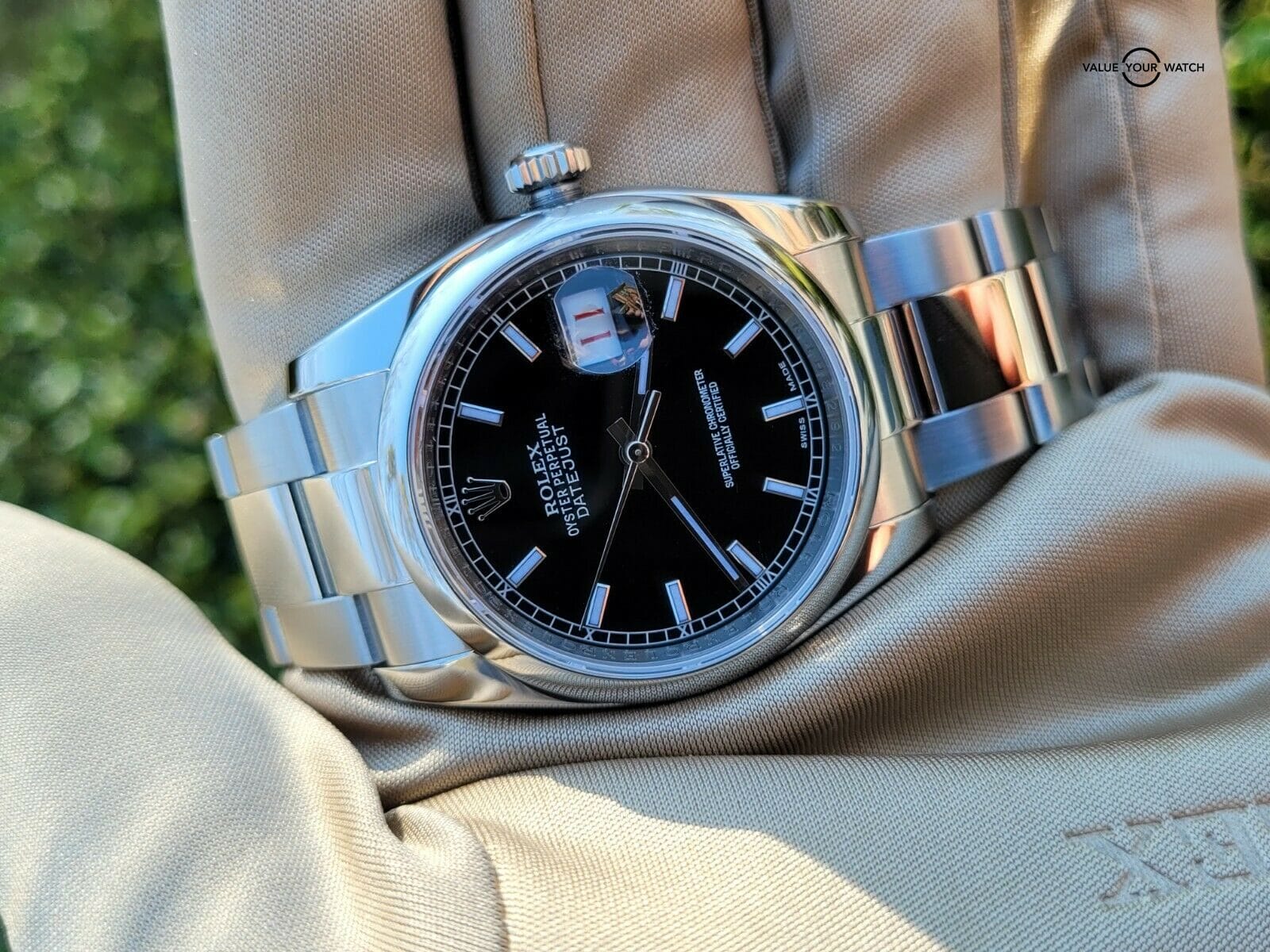 Rolex Datejust 36mm. Ref: 116200 Very Good Condition. 100% Authentic. W/Papers