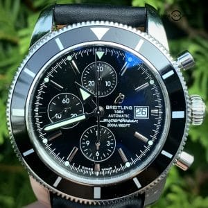 Breitling Superocean Heritage 46 Chronograph (A13320) with Black Bezel and Black Dial