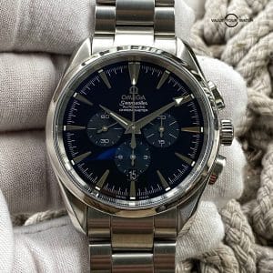 Omega 42mm Seamaster Aqua Terra Chrono Black Dial