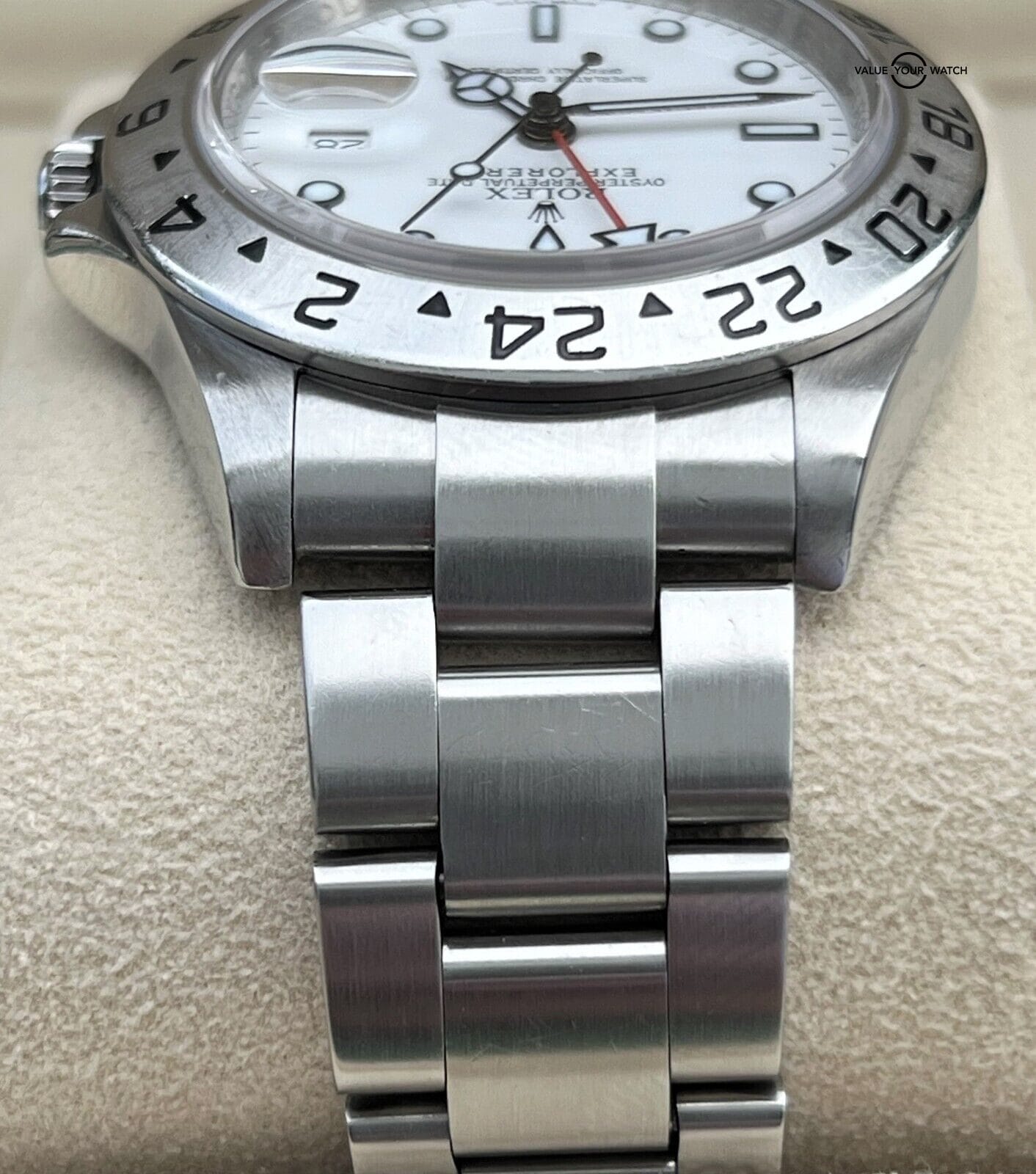 Rolex Explorer II 40mm 16570 Polar 3186 Movement Engraved Rehaut! - Image 5