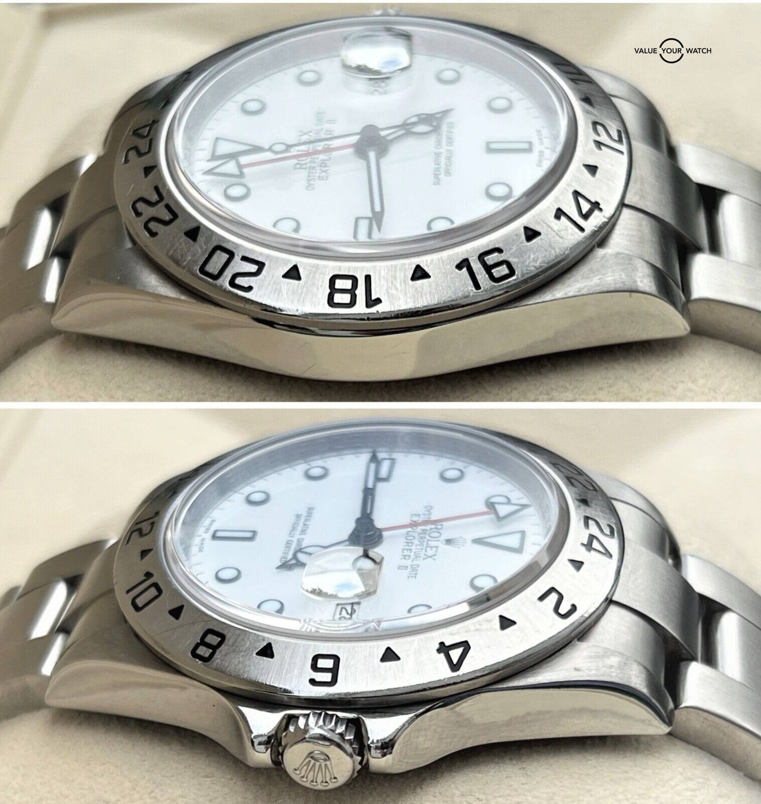 Rolex Explorer II 40mm 16570 Polar 3186 Movement Engraved Rehaut! - Image 6