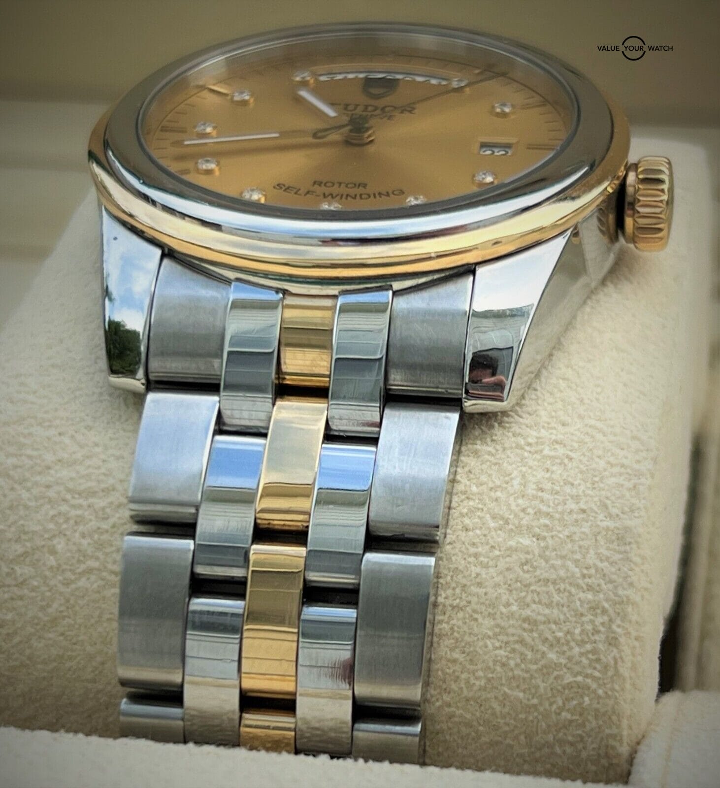 Tudor Glamour Day Date 39mm Gold Diamond Dial M56003-006! - Image 4