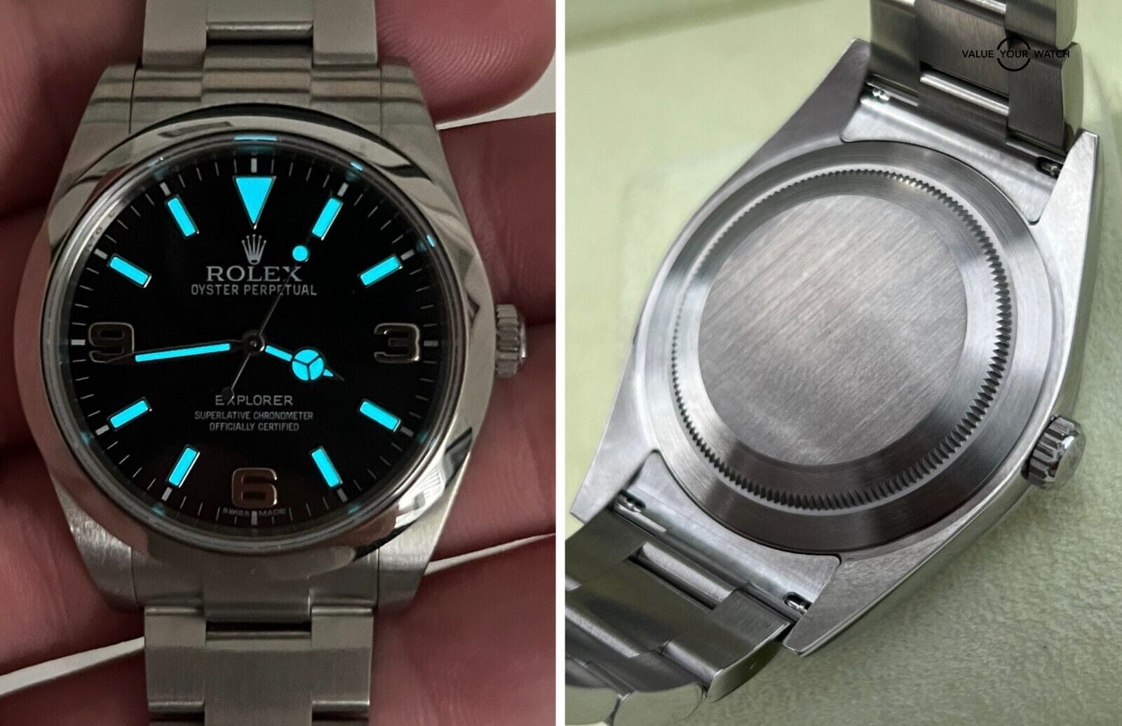 Rolex Explorer 214270 Black Dial 39mm Mark 1 2015 w/Card! - Image 8