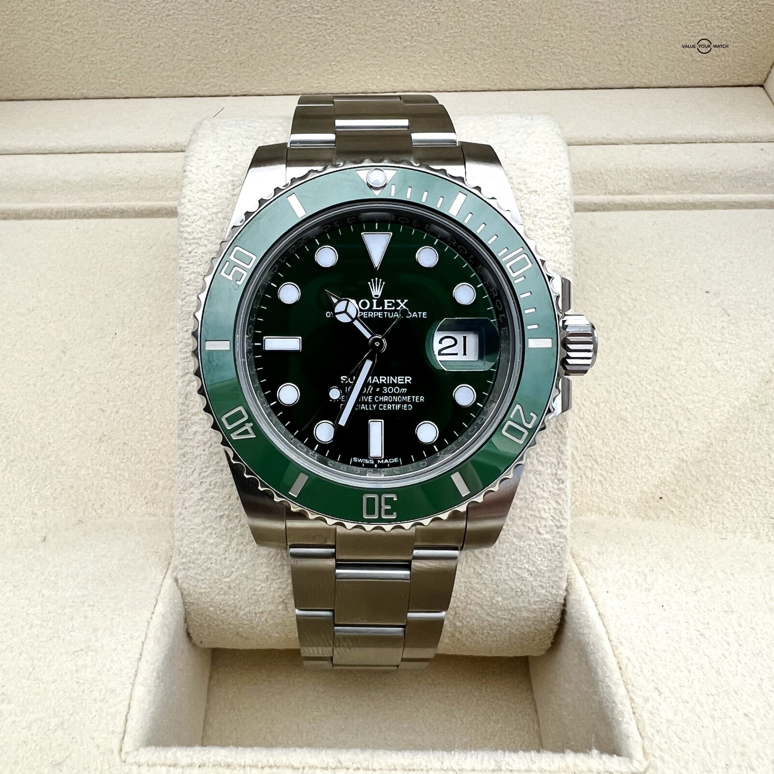 🟩ROLEX SUBMARINER DATE 40MM 116610LV STAINLESS STEEL HULK GREEN DIAL 🟩 - Image 3