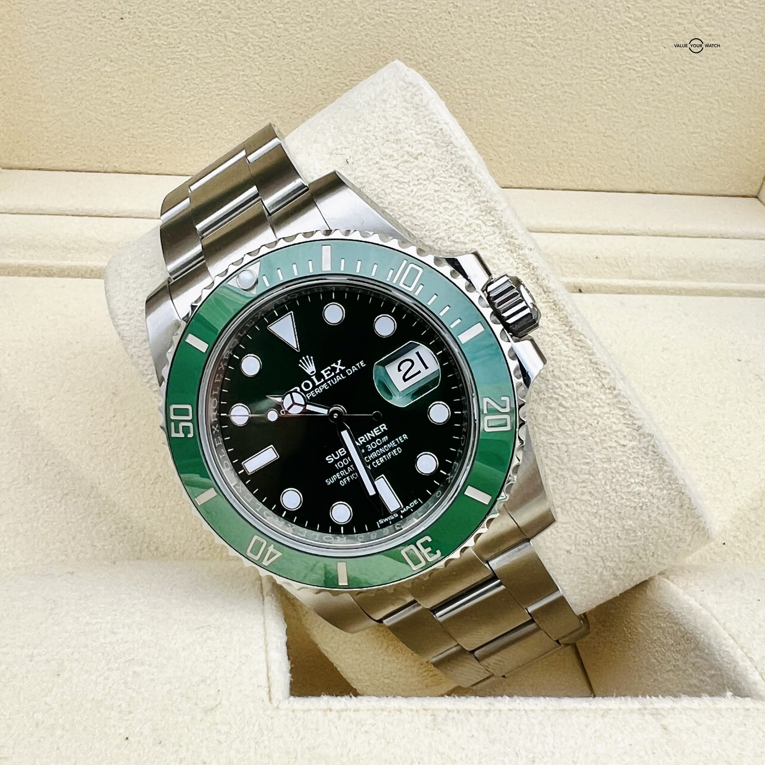 🟩ROLEX SUBMARINER DATE 40MM 116610LV STAINLESS STEEL HULK GREEN DIAL 🟩 - Image 4