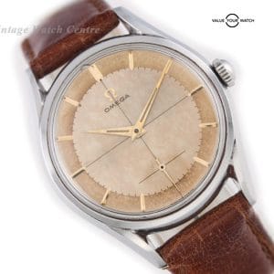 Omega Cal.266 Original Two-Tone Crosshair Dial 1955 36.5mm Oversize