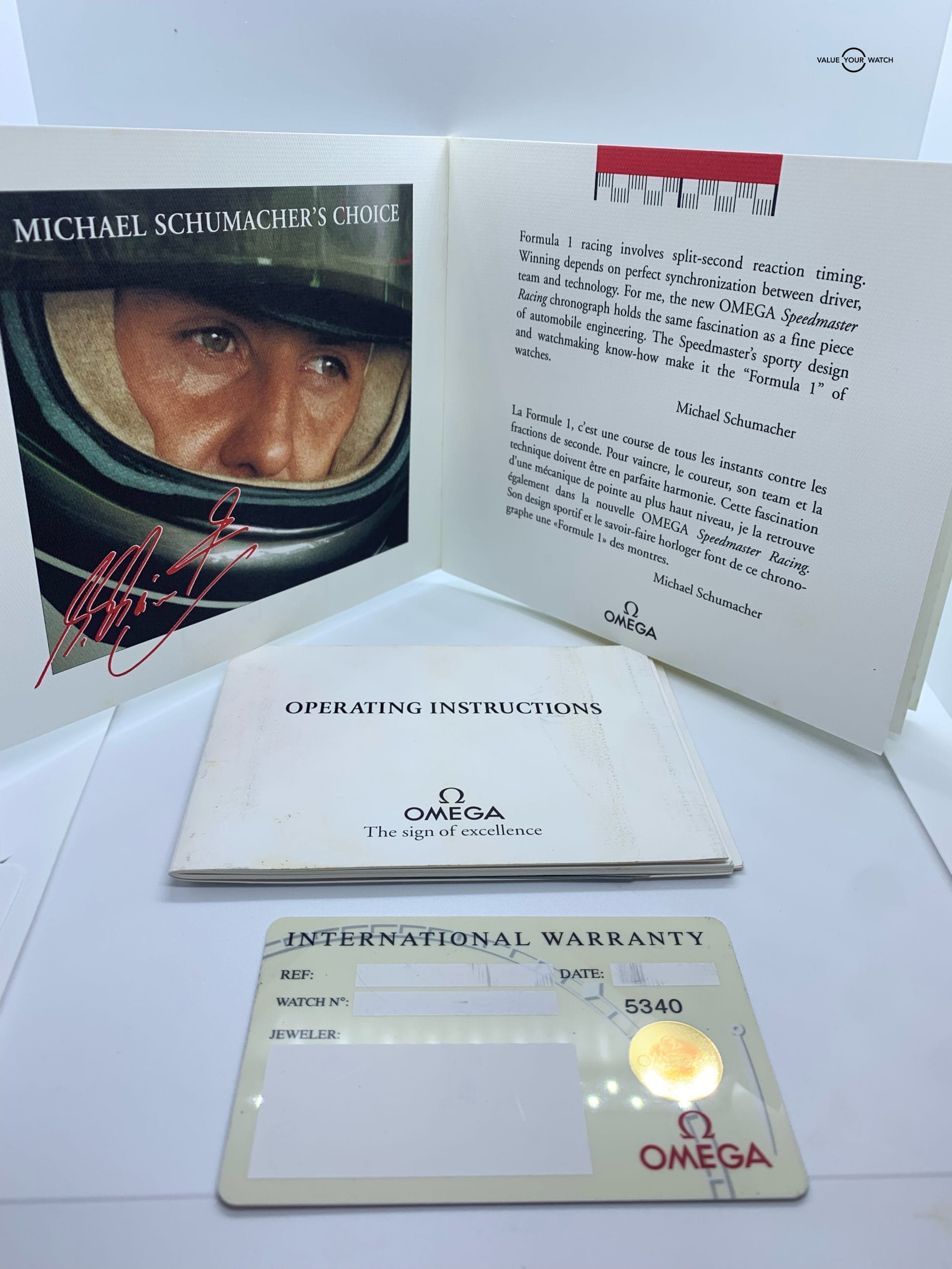 Omega Speedmaster Ferrari Red Michael Schumacher LE 3510.61 - Image 4