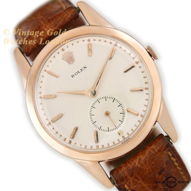 Rolex Precision Model Ref.8405 18ct Pink Gold c1952 | Value Your Watch