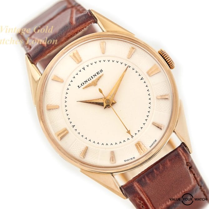 Longines Cal.23ZS 14ct 1955 Guilloche Dial