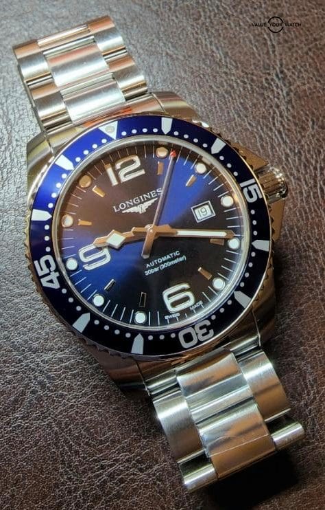 LONGINES Hydro Conquest Automatic Blue Dial 44 mm L3.841.4.96.6 Mint Full-Set