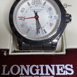 LONGINES Admiral L3.668.4 GMT Silver Dial Automatic, Mint, Full-Set