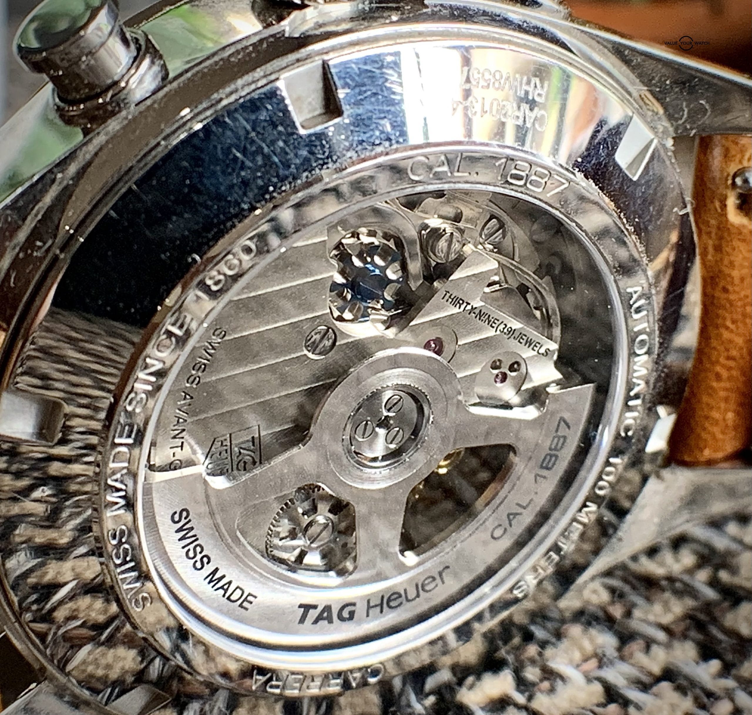 STRIKING!! Tag Heur Carrera Rose Gold Calibre 1887 with Extras!! - Image 9