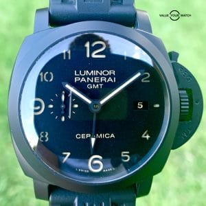 Panerai Luminor GMT Ceramica 44mm Black Dial Box Papers PAM00441 MSRP $11,200