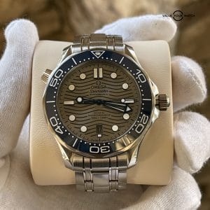 Grey and Blue Omega Seamaster Diver 300M 42mm Co-Axial Master Chronometer. 210.30.42.20.06.001