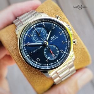 IWC Portugieser Yacht Club Chronograph 44mm Portuguese Steel Bracelet IW390701 with Warranty