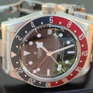 Tudor Black Bay Gmt 41 blk sport steel watch on bracelet with B&P
