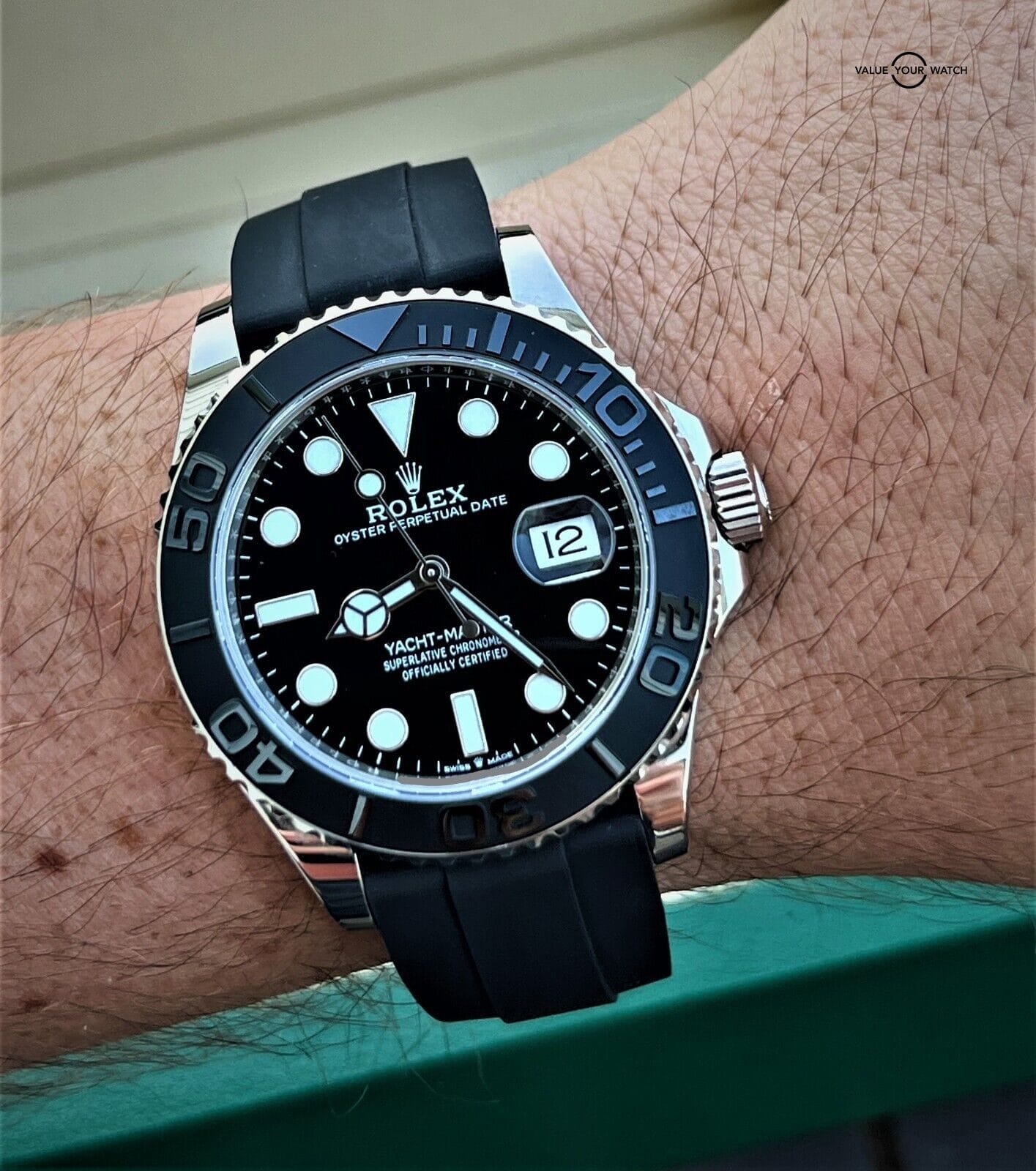 Rolex Yacht-Master 226659 18K White Gold Oysterflex 42mm 2021 BOXES/PAPERS! - Image 5