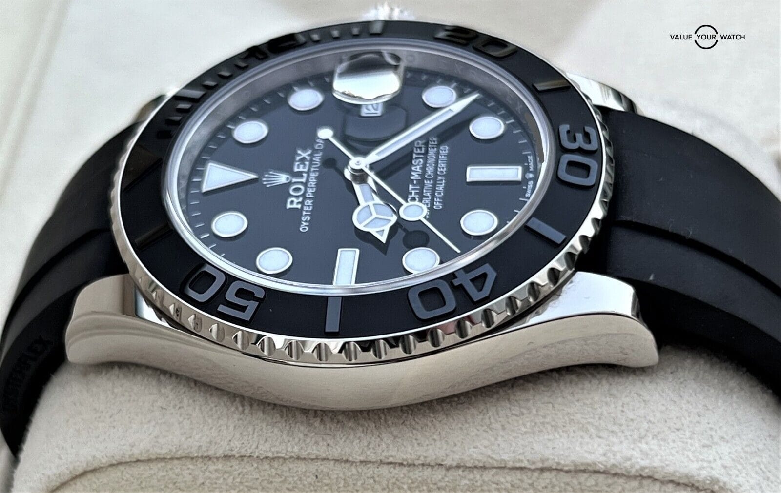 Rolex Yacht-Master 226659 18K White Gold Oysterflex 42mm 2021 BOXES/PAPERS! - Image 9