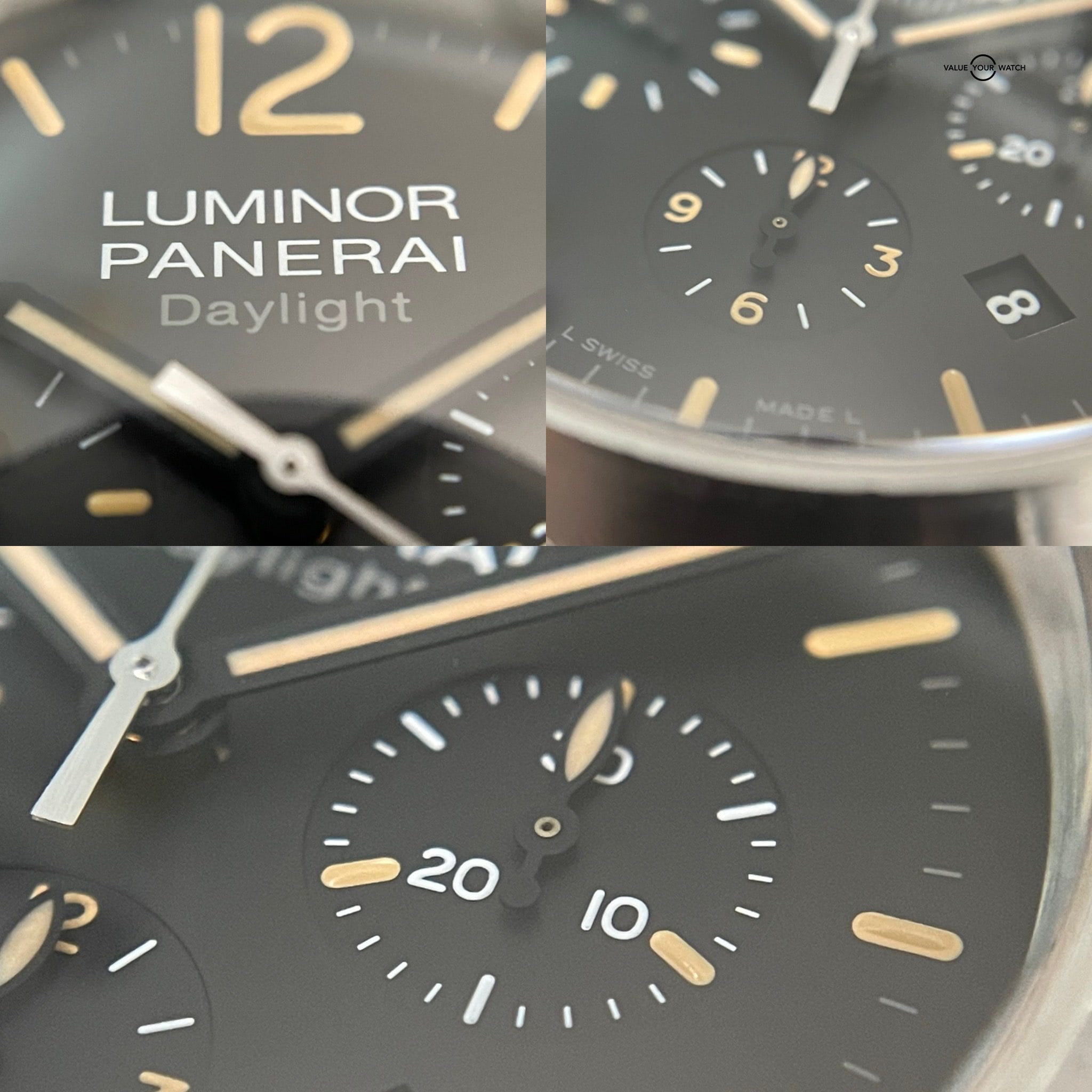 Panerai Luminor Daylight Chrono Steel 44mm - PAM00356 PAM 356 PAM356 – Box, Papers, extra straps! - Image 9