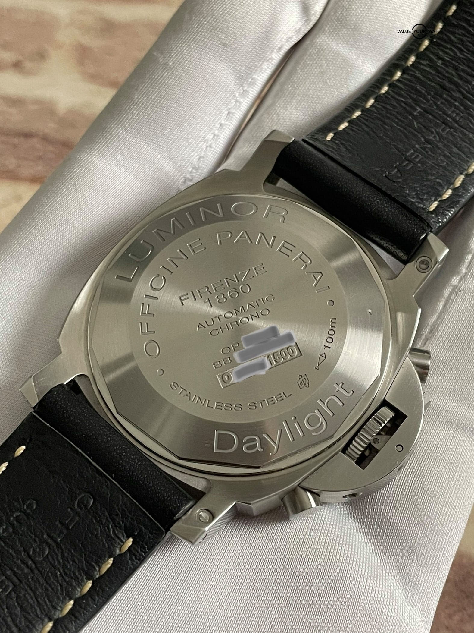 Panerai Luminor Daylight Chrono Steel 44mm - PAM00356 PAM 356 PAM356 – Box, Papers, extra straps! - Image 7