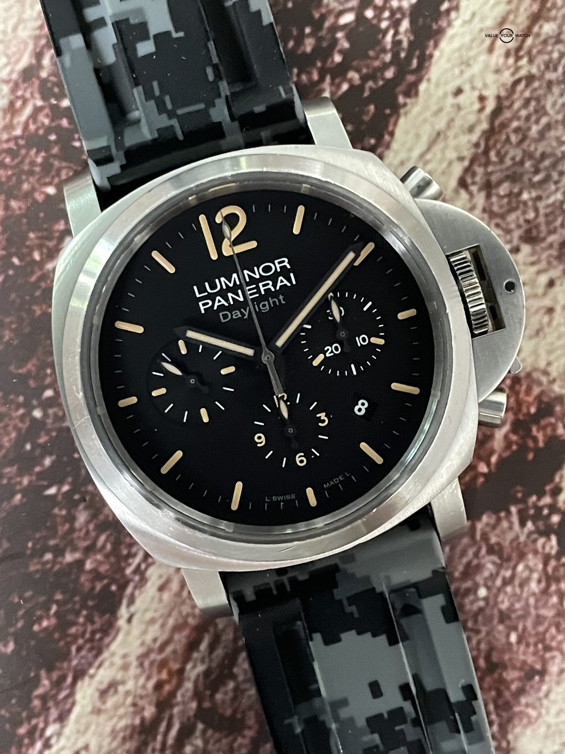 Panerai Luminor Daylight Chrono Steel 44mm - PAM00356 PAM 356 PAM356 – Box, Papers, extra straps! - Image 15